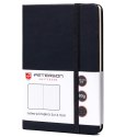 Czarny notes w formacie A6 zadrukowany w kropki - Peterson