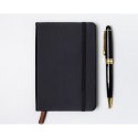 Czarny notes w formacie A6 zadrukowany w kropki - Peterson