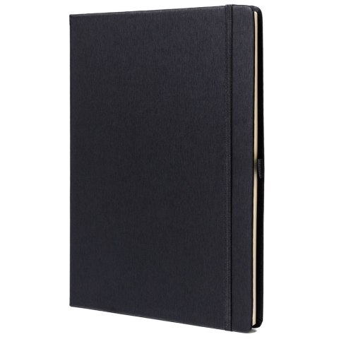 Czarny notes w formacie B5 zadrukowany w linie - Peterson