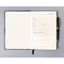 Czarny notes w twardej oprawie formacie A5 zadrukowany w linie - Peterson