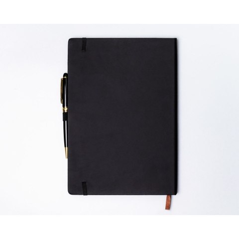Czarny notes w twardej oprawie formacie B5 zadrukowany w kropki - Peterson