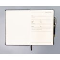 Czarny notes w twardej oprawie formacie B5 zadrukowany w linie - Peterson