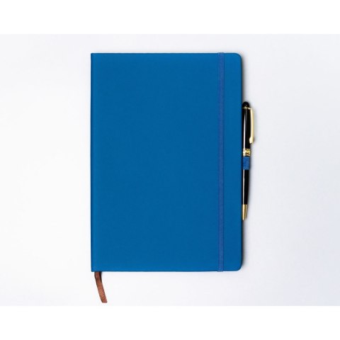 Niebieski notes w twardej oprawie formacie B5 zadrukowany w kropki - Peterson