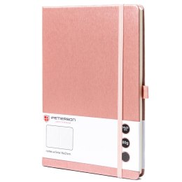 Notes w formacie A5 w różowym kolorze zadrukowany w linie - Peterson