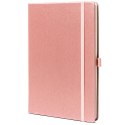 Notes w formacie A5 w różowym kolorze zadrukowany w linie - Peterson