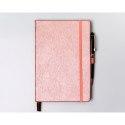 Notes w formacie A5 w różowym kolorze zadrukowany w linie - Peterson