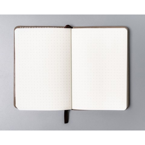 Notes w formacie A6 w kolorze khaki zadrukowany w kropki - Peterson