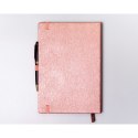 Notes w formacie B5 w różowym kolorze zadrukowany w linie - Peterson
