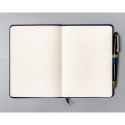 Notes w twardej oprawie w formacie B6 w granatowym kolorze,zadrukowany w kropki - Peterson
