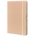 Notes w twardej oprawie w kolorze khaki i w formacie A5 zadrukowany w kropki - Peterson