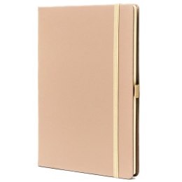 Notes w twardej oprawie w kolorze khaki, zadrukowany w linie - Peterson