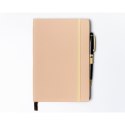 Notes w twardej oprawie w kolorze khaki, zadrukowany w linie - Peterson