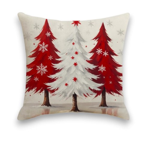 Poszewka na poduszkę 45 x 45 cm motyw świąteczny BOHO POD243