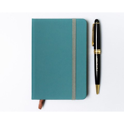 Zielony notes w formacie A6 zadrukowany w kropki - Peterson