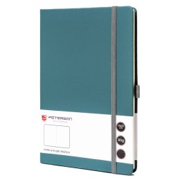 Zielony notes w twardej oprawie zadrukowany w kropki - Peterson