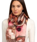 Kwadratowa chusta szal damski z frędzlami (Wielokolorowy)