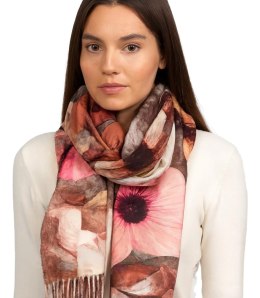 Kwadratowa chusta szal damski z frędzlami (Wielokolorowy)