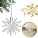 Zestaw zawieszek transparentne śnieżynki 12szt. w opakowaniu BSN70