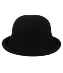 Kapelusz damski z miękkiej tkaniny teddy (Czarny)
