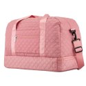 Różowa, treningowa torba wykonana z poliestru, dwukomorowa - Peterson