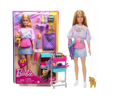 Barbie Malibu Stylistka z pieskiem HNK95 Barbie Malibu Stylistka z pieskiem HNK95