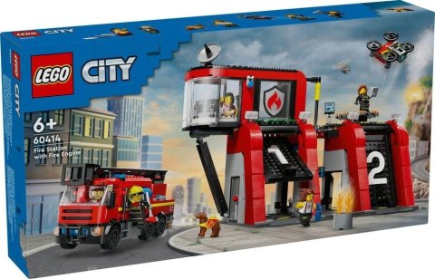 Lego CITY 60414 Remiza strażacka z wozem Lego CITY 60414 Remiza strażacka z wozem